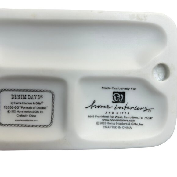 Home Interiors 2003 Denim Days Portrait of Debbie Danny Porcelain Figurine - Picture 8 of 9